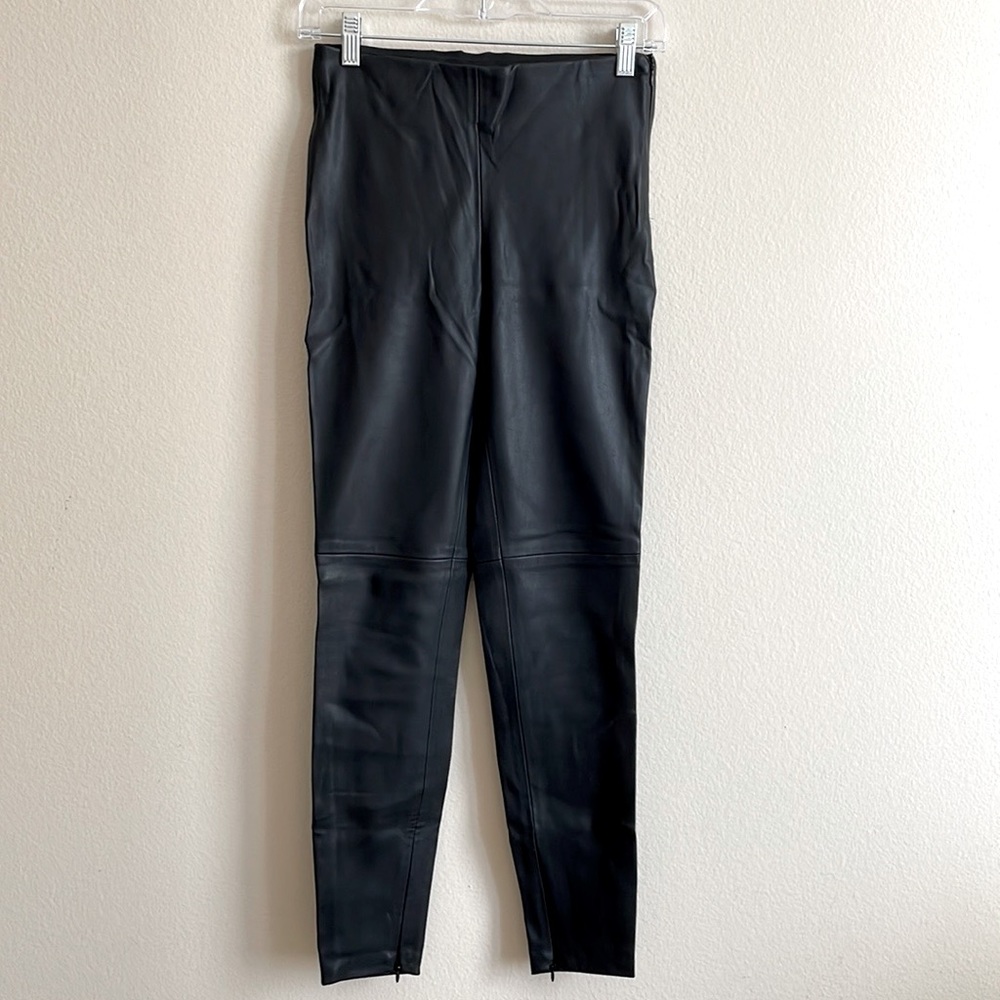 Zara Faux Leather Skinny Pants.